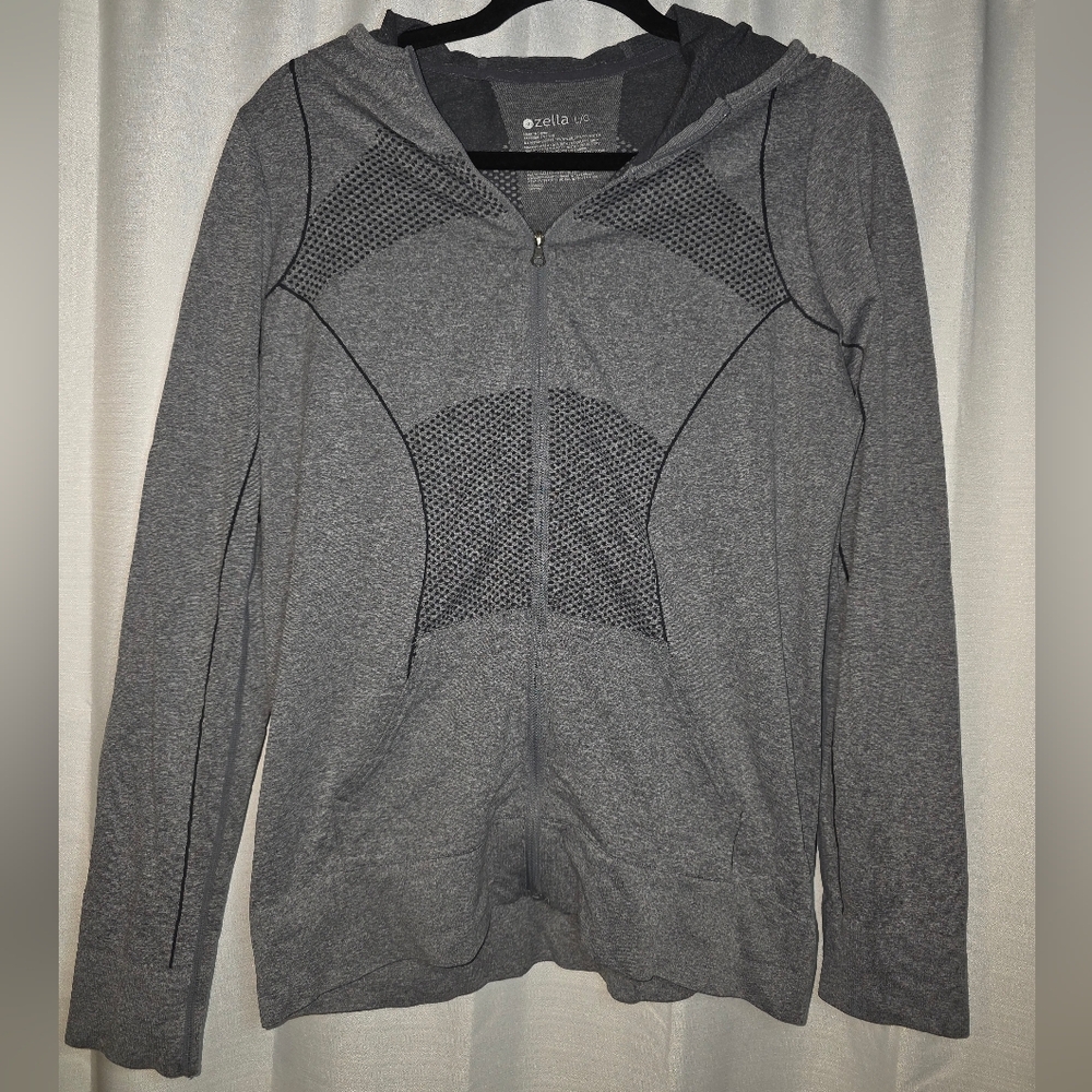 Zella Gray Hooded Top